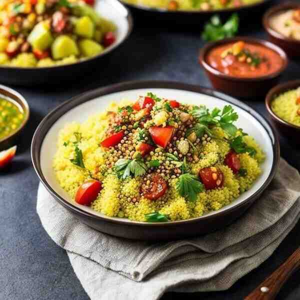 Марокканский салат с кускусом